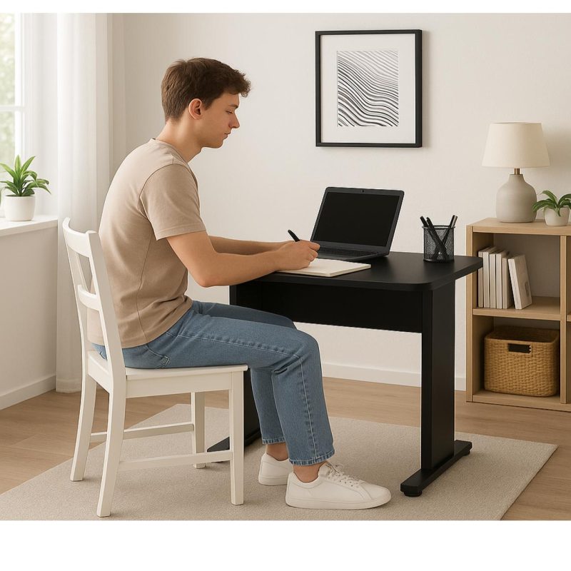 Mesa Escritório 0,80×0,60m – JOB – PRETO/PRETO – 43088 Araguaia Móveis para Escritório 6