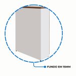 Armário Alto Credenza com Nicho – 1,61×1,20×0,45m – NOGAL SEVILHA/BRANCO- 34415 Araguaia Móveis para Escritório 18