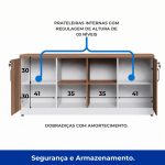 Armário Baixo GOLD Credenza ESPECIAL – 1,60×0,73×0,45m – NOGALSEVILHA / BRANCO – 34502 Araguaia Móveis para Escritório 12
