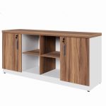 Armário Baixo GOLD Credenza ESPECIAL – 1,60×0,73×0,45m – NOGALSEVILHA / BRANCO – 34502 Araguaia Móveis para Escritório 13
