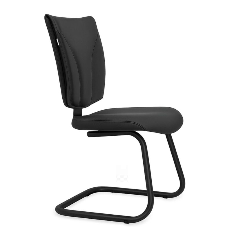 Cadeira Escritório B-ONE Base em “S” Preta – Corino Preto – 31032 Araguaia Móveis para Escritório 2
