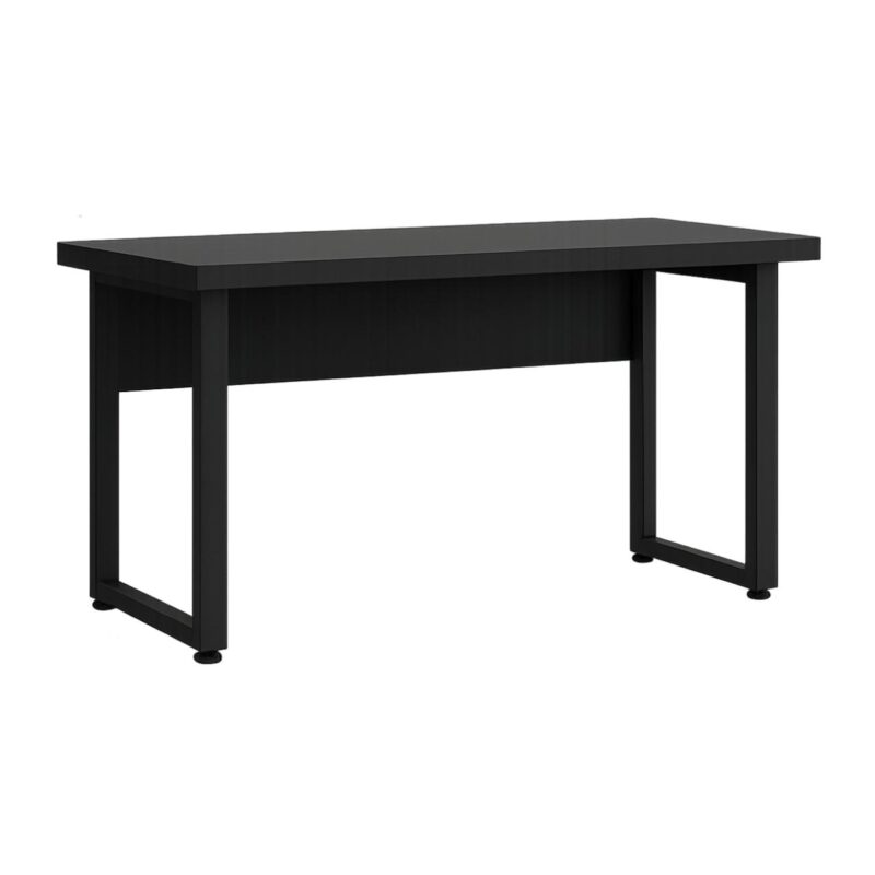 Mesa Escritório PÉ QUADRO – 1,20×0,60m – S/ Gavetas – PRETO / PRETO – 26001 Araguaia Móveis para Escritório 2