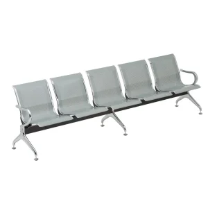 Longarina AEROPORTO com 05 Lugares – Cor Cromada - PMD - 33113