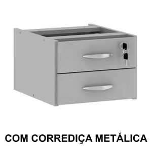 Gaveteiro Suspenso com 02 Gavetas CZ/CZ - JOB - 42998